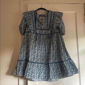 Hyacinth House Blue Floral Rosaleigh Mini Dress